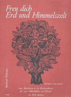 Cover Freu dich Erd und Himmelszelt Weihnachtslieder für 2 Altblockflöten und Klavier