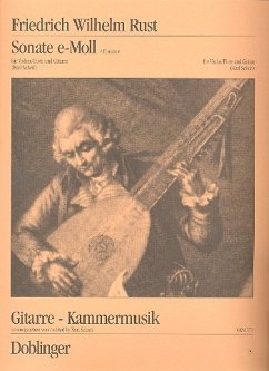 Cover Sonate e-Moll für Violine (Flöte) und Gitarre Partitur und Stimme