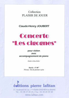 Cover Joubert, Claude-Henry, Concerto 'Les Cigognes' Violon et piano