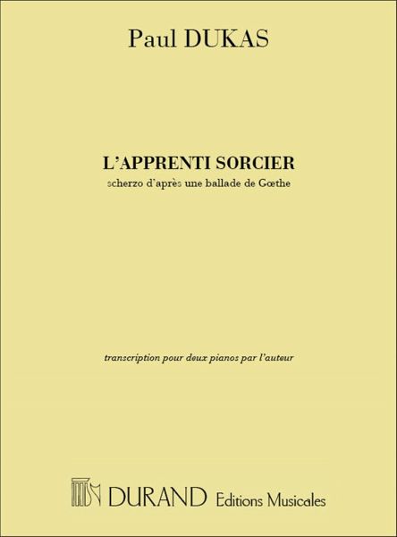L'apprenti sorcier pour 2 pianos L'apprenti sorcier pour 2 pianos