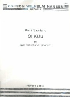 Cover Oi kuu für Bassklarinette und Violoncello Spielpartitur, Archivkopie