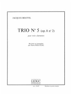 TRIO NO.5 (OP.8 NO.2) POUR 3 CLARINETTES BU POULTEAU, PIERRE, ED