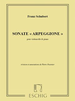 Sonate la mineur D821 pour piano et arpeggione pour violoncelle et piano