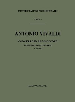 A. Vivaldi Concerti Per Vl. Archi E B.C.: In Re Rv 212A Concerti Per Violino