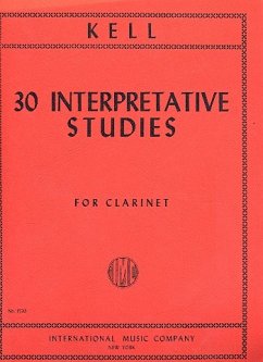 Cover 30 interpretative Studies for clarinet