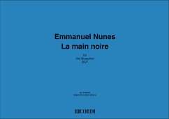 Cover Emmanuel Nunes, La main noire Viola [Trio] Partitur-Set