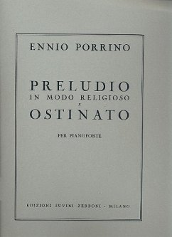 Preludio in modo religioso e Ostinato per pianoforte