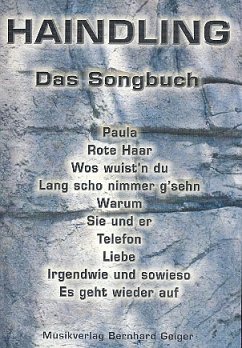 Haindling: Das Songbuch für Keyboard (Klavier) mit Texten und Akkorden