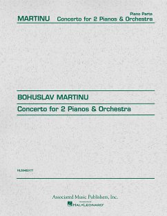 Cover Bohuslav Martinu, Concerto For Two Pianos And Orchestra Piano, 4 Hands Buch