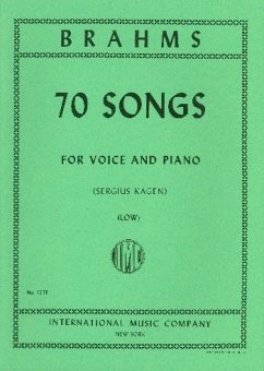 Cover 70 Lieder für Gesang (tief) und Klavier Partitur
