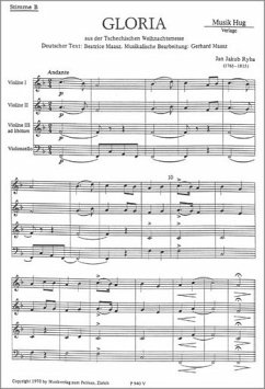 Cover Gloria für 3 gemischte Stimmen und Orchester Streicher