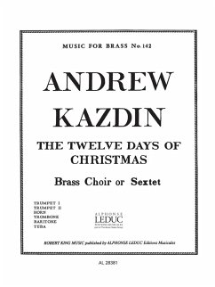 Cover The 12 Days of Christmas for brass ensemble score and parts