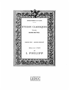 Cover PHILIPP ETUDES CLASSIQUES TIREES DES GRANDS MAITRES PREMIERE SERIE PIANO