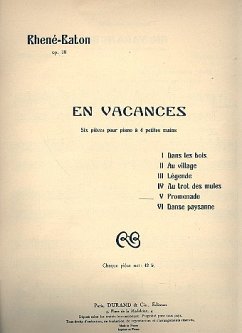 Cover Promenade pour piano ŕ 4 mains partition