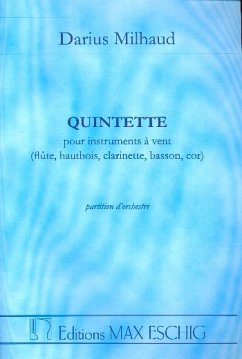 Quintette pour flűte, hautbois, clarinette, basson et cor partition