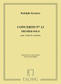 R. Kreutzer 1Er Solo Du 13E Concerto, Reduction Pour Violon Violin and Piano