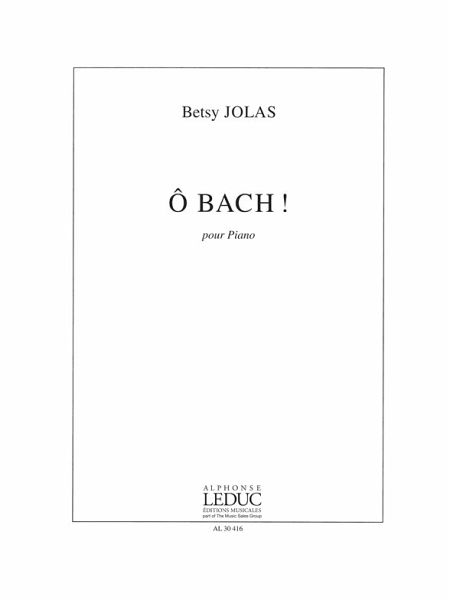 O Bach pour piano O Bach pour piano