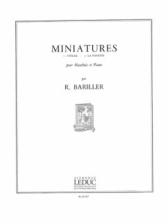 Cover Miniatures pour hautbois et piano
