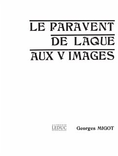 MIGOT PARAVENT DE LAQUE AUX 5 IMAGES PARTITION D'ORCHESTRE IN 4