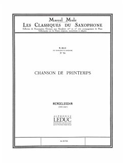 Cover MENDELSSOHN/MULE CLASSIQUE SAXOPHONE SIB N0078 CHANSON DU PRINTEMPS