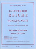 REICHE/KING SONATA N015 BRASS QUARTET/SCORE AND PARTS(PTION/PTIES)MFB141