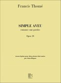 Thome Simple Aveu 2 Pianos 8 Ms Piano