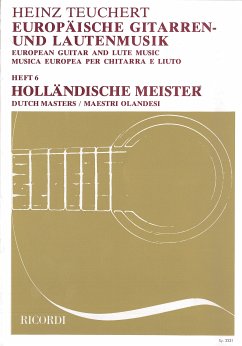 Cover Europäische Gitarren- und Lautenmusik Band 6 Holländische Meister