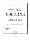 OSBORNE 4 FANFARES 3 TRUMPETS/TIMPANI/SCORE/PARTS(PTION/PTIES)MFB086