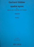Spatial ayres für Sopran, Ensemble und Tonband Partitur