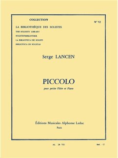 Cover LANCEN PICCOLO PETITE FLUTE ET PIANO (LM012)