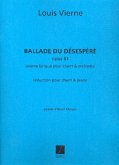 Ballade du désespéré pour chant et piano