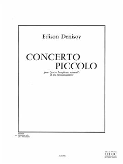 Cover DENISOV CONCERTO PICCOLO (4 SAXOS ET 6 PERCUSSIONS) SAXOPHONE SOLO