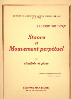 Stance et mouvement perpétuel pour hautbois et piano