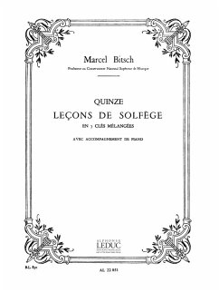 Cover BITSCH 15 LECONS DE SOLFEGE EN 7 CLES MELANGES AVEC ACCOMPAGNEMENT BL850