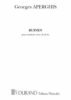 Cover Aperghis Ruinen Trombone Seul Trombone or Tuba