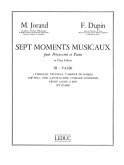 DUPIN F./JORAND 7 MOMENTS MUSICAUX VOLUME 3:VALSE PERCUSSION ET PIANO