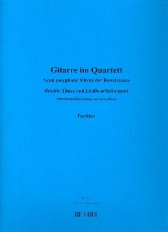 Cover Gitarren im Quartett 9 polyphone Stücke der Renaissance für 4 Gitarren
