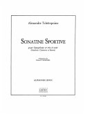 Sonatine sportive pour saxophone et trio a vent (hautbois, clarinette et bassoon) partition et parties