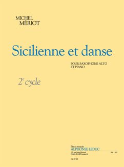 Cover Sicilienne et danse cycle 2 pour saxophone alto et piano