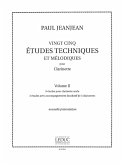 25 Études techniques et melodiques vol.2 (nos.14-25) pour clarinette