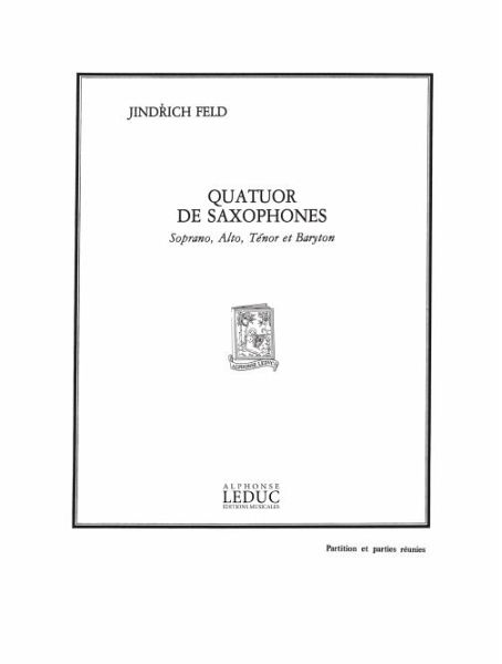 QUATUOR DE SAXOPHONES SOPRANO, ALTO, TENOR ET BARYTON PARTITION