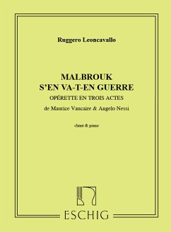 Cover R. Leoncavallo Malbrought..Cht-Piano Vocal and Piano