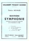 Symphonie no.4 pour orchestre partition de poche