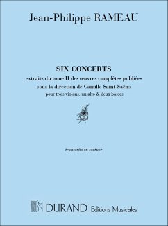 Cover Rameau 6 Concerts En Sextuor Conducteur Chamber music