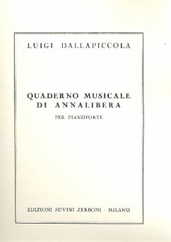 Cover Quaderno musicale di Annalibera per pianoforte