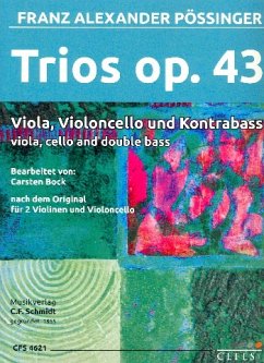 Trios op.43 für Viola, Violoncello und Kontrabass Partitur und Stimmen Cover Trios op.43 für Viola, Violoncello und Kontrabass Partitur und Stimmen