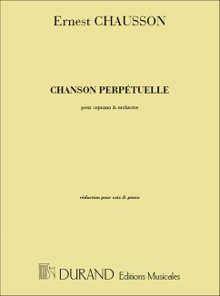 Cover Chanson perpétuelle op.37 pour soprano et piano