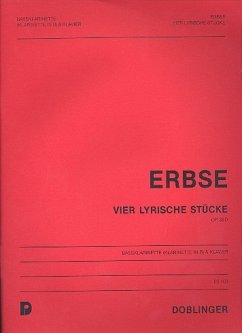 Cover 4 lyrische Stücke op.39d für Baßklarinette und Klavier