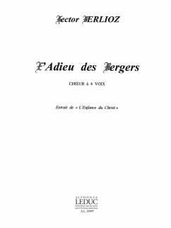 L'Adieu des bergers pour choeur mixte ŕ cappella partition (fr)