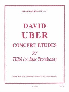 Cover Concert etudes for tuba or bass trombone
